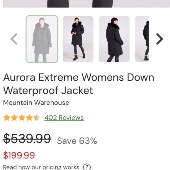 Women's Extreme Down Waterproof Jacket - Picture 4 of 6